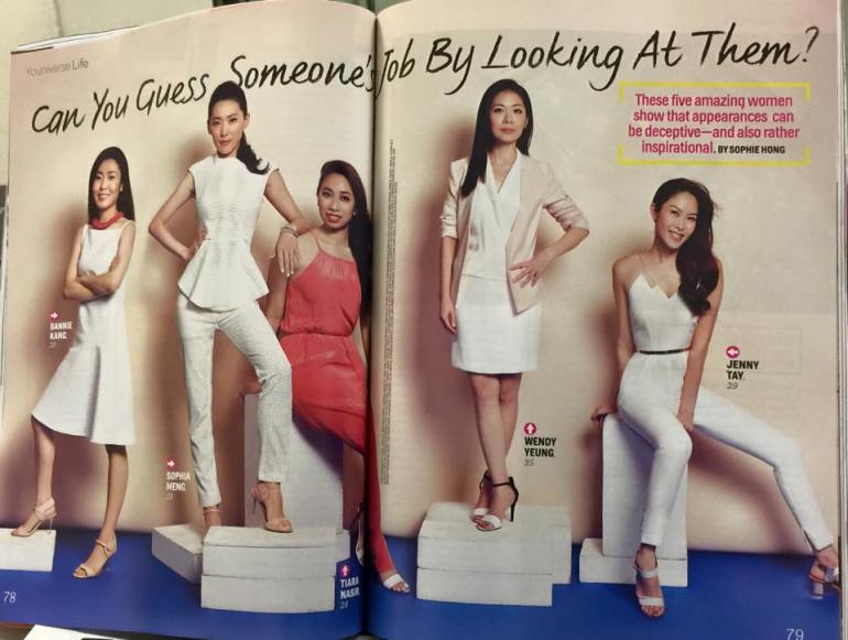 Jenny Tay funeral director is featured in the April issue of Cosmo!